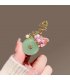 XSB148 - Green Floral Saree Brooch